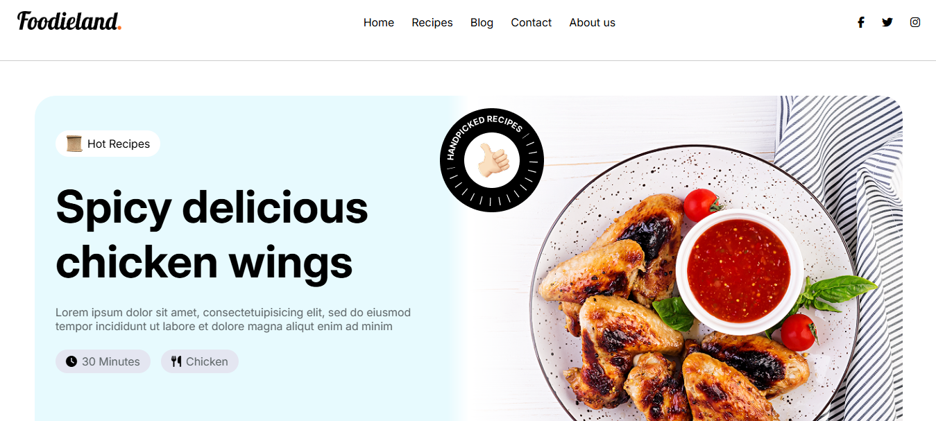 website foodieland